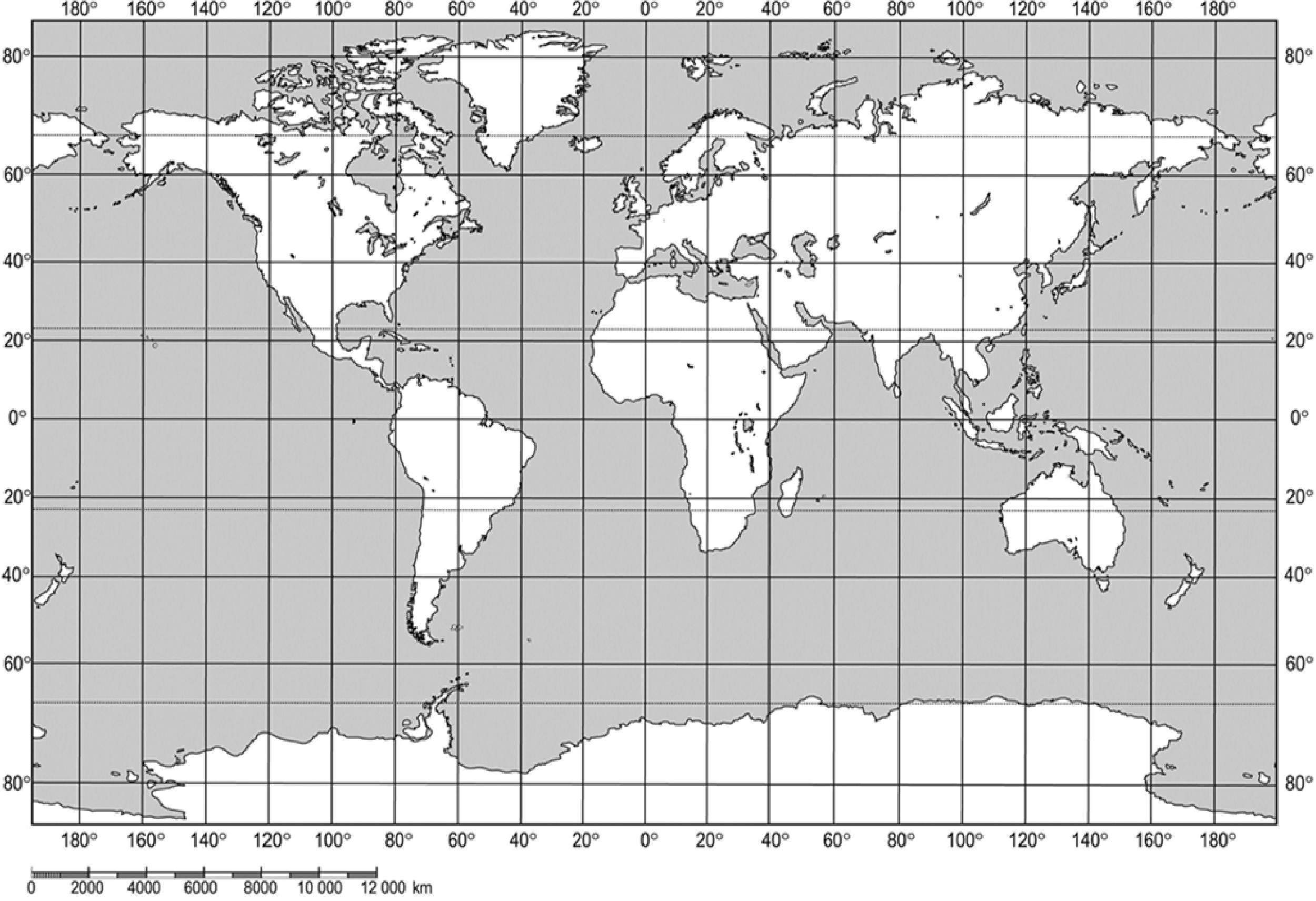 prazna karta svijeta Osnovna škola Veruda Pula   Ivan Gambiroža prazna karta svijeta
